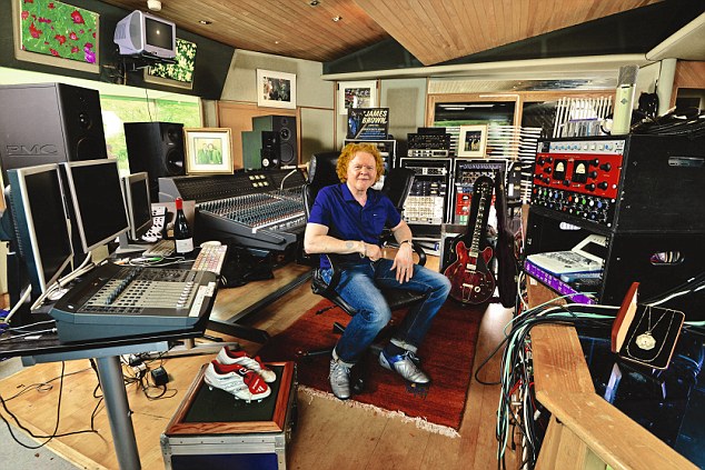 Mick Hucknall 'My Haven' his recording Studio at home in Surrey