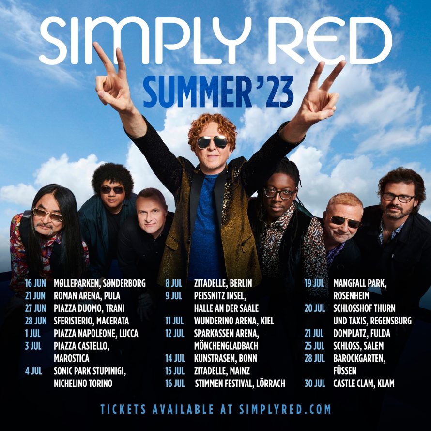 Simply Red 2023 shows announced