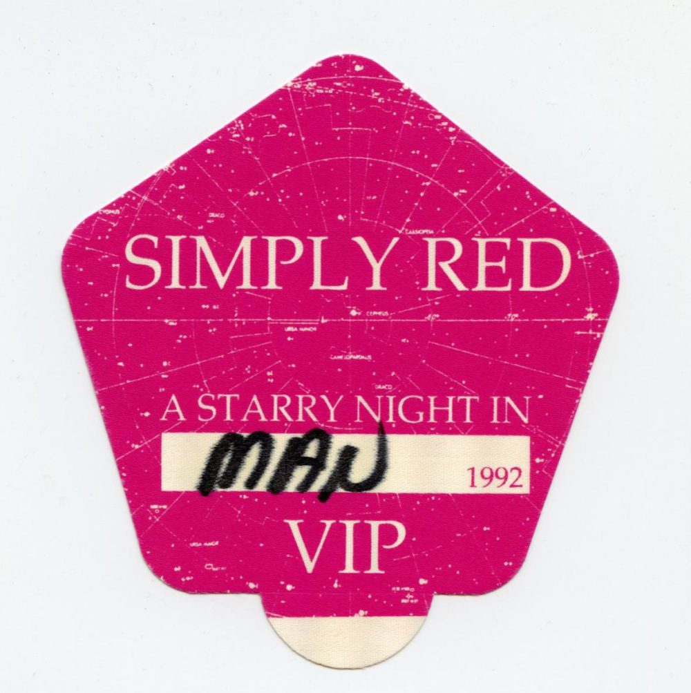 A Starry Night in Manchester VIP Pass '92