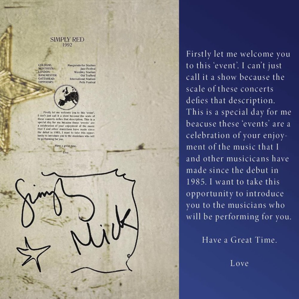 Tour Programme Introduction