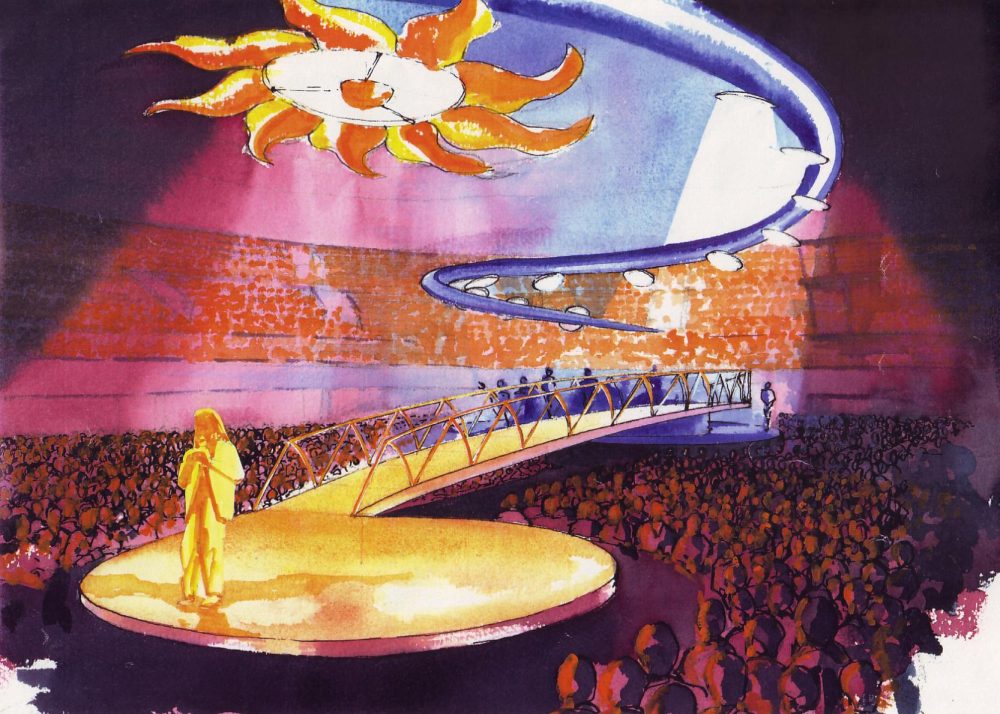 'Life' Tour Stage Set Drawing