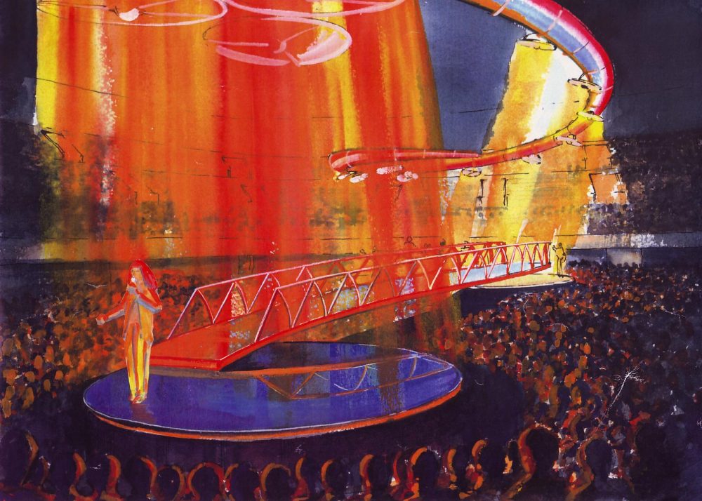 'Life' Tour Stage Set Drawing