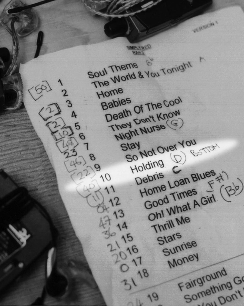 Royal Albert Hall Setlist (2007)